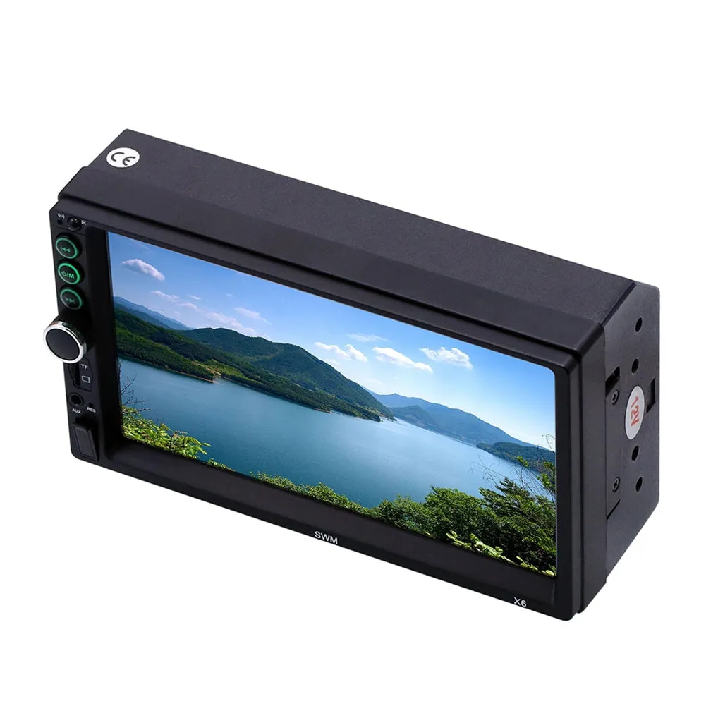 Car Radio 7-inch Hd Dual Din 12v Radio Bluetooth-compatible