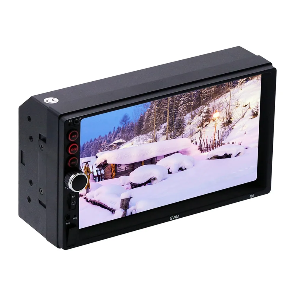 Car Radio 7-inch Hd Dual Din 12v Radio Bluetooth-compatible