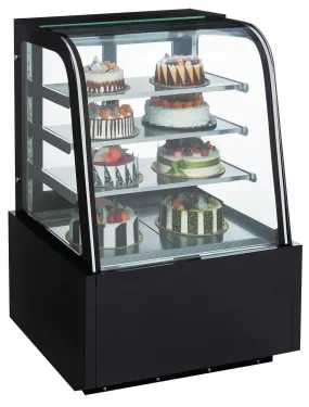 Chef AAA - TDM60R-CB, 60" Curved Glass Bakery Case