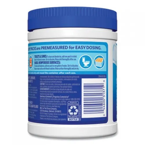 Clorox Control Bleach Packs, Regular, 12 Tabs/Pack, 6 Packs/Carton (31371)
