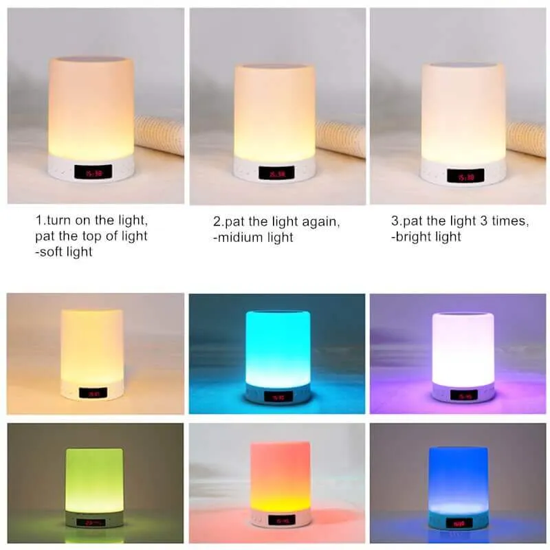 Customized Personality LED nightlight Bluetooth Speaker