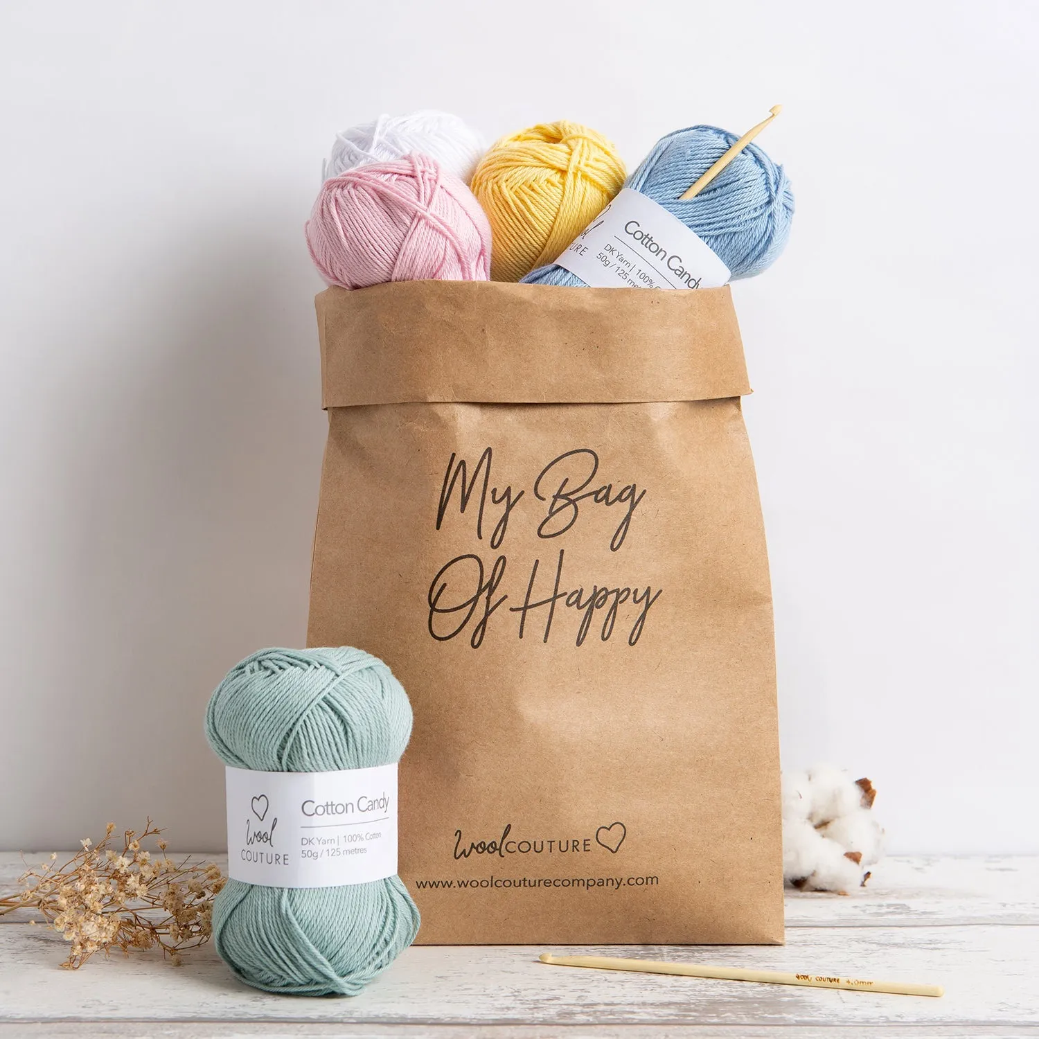 Day's of the Week Cotton Pads and Bag Crochet Kit
