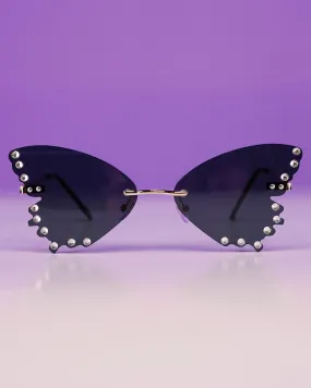 Diamond Butterflies Color Sunglasses