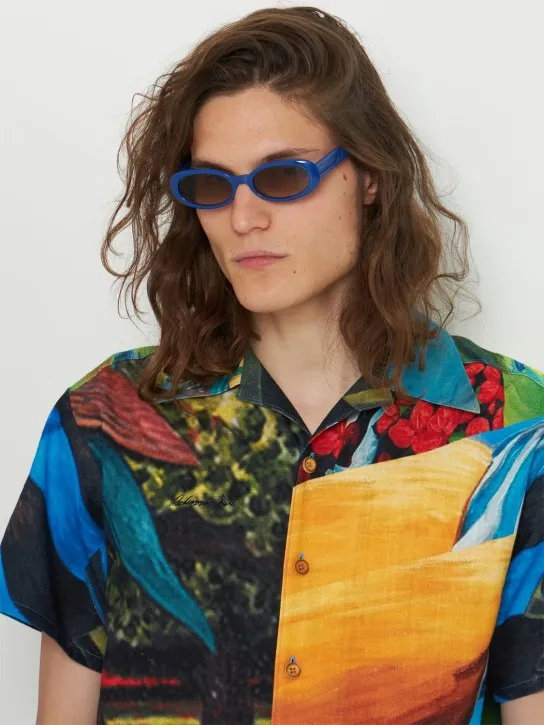 DMY Studios   Valentina oval acetate sunglasses 