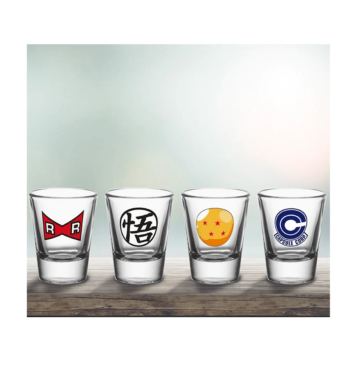 Dragon Ball Dbz Mix Set Of 4 Shooters