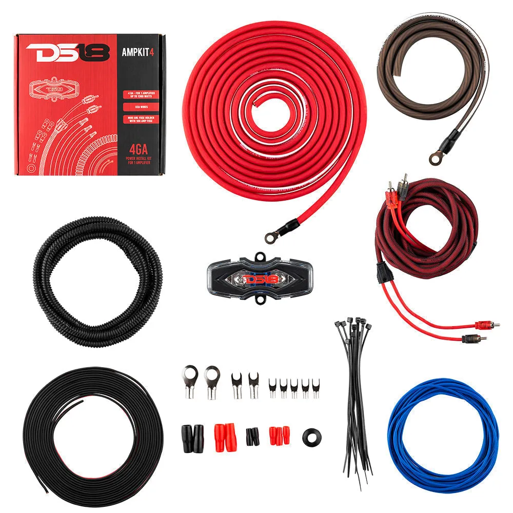 DS18 2005-2021 Toyota Tacoma Double and Access Cab Front and Back Doors Speakers Better Upgrade/Replacement Package 1600 Watts
