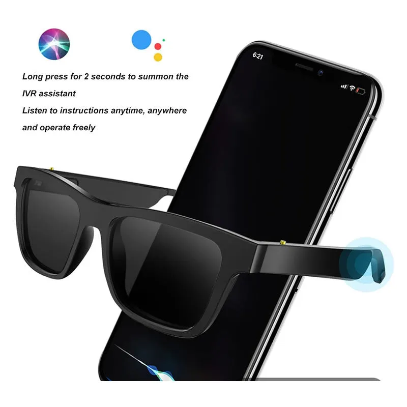 Dual Speakers Multifunctional Wireless Audio Sunglasses Ab-Ej14