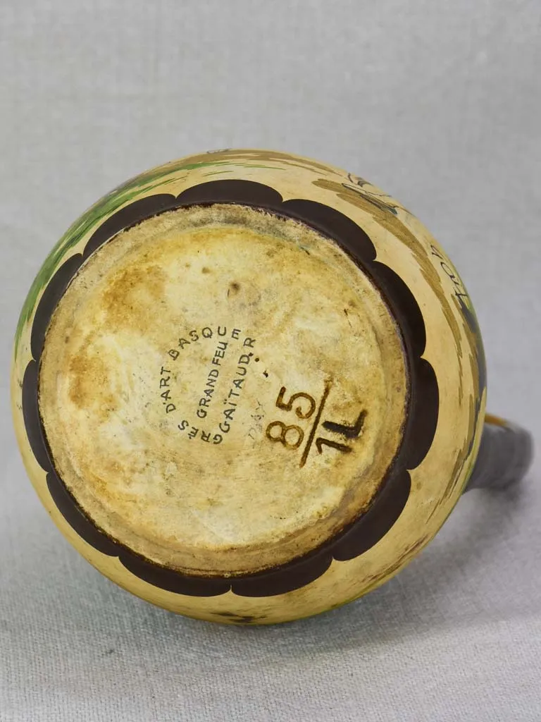 Early twentieth-century stoneware liquor service from the Basque country