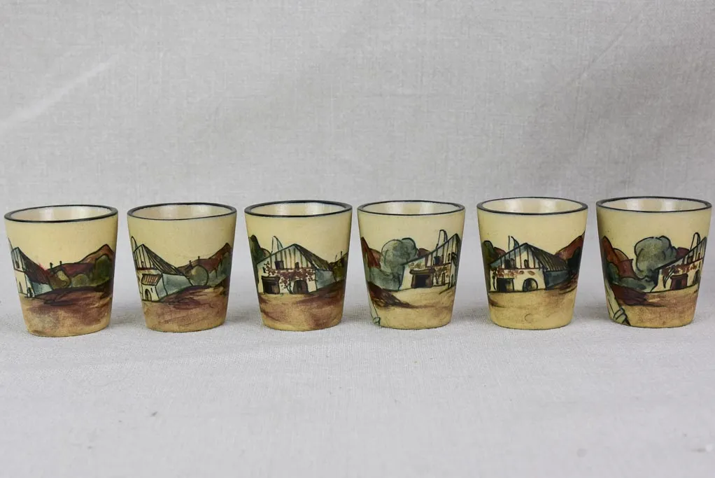 Early twentieth-century stoneware liquor service from the Basque country