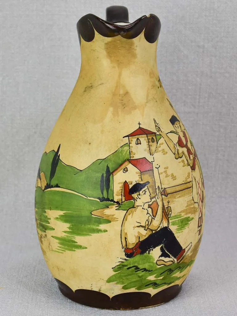 Early twentieth-century stoneware liquor service from the Basque country