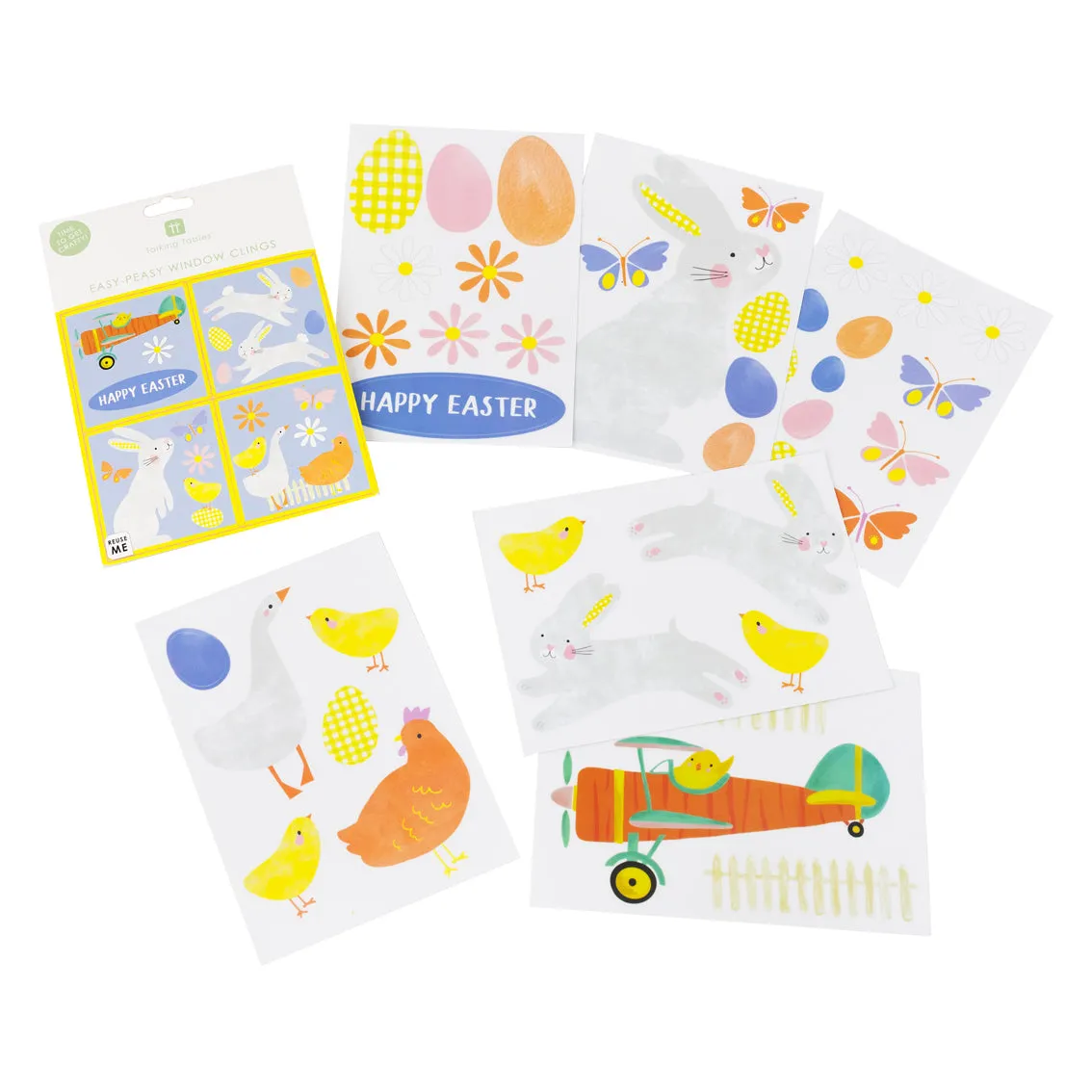 Easy-Peasy Easter Window Clings - 6 Sheets