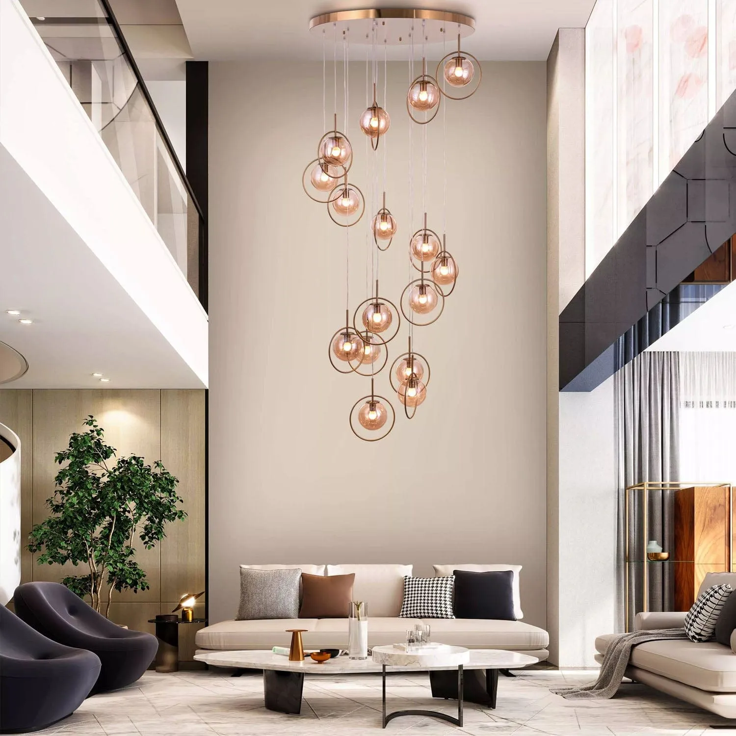 Efficere Double Height Chandelier