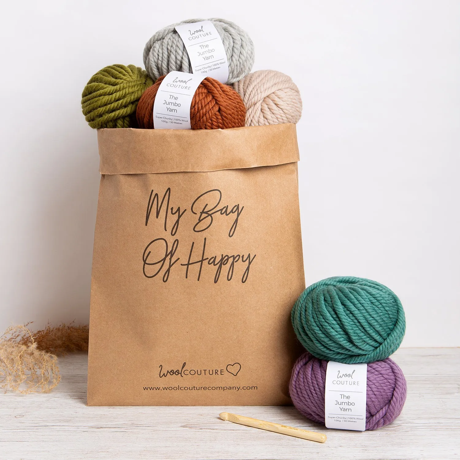 Fringed Round Cushion Cover Crochet Kit