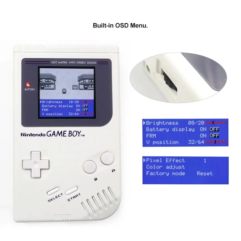 Game Boy DMG V5 Pro IPS LCD Backlight Kit with OSD - Hispeedido