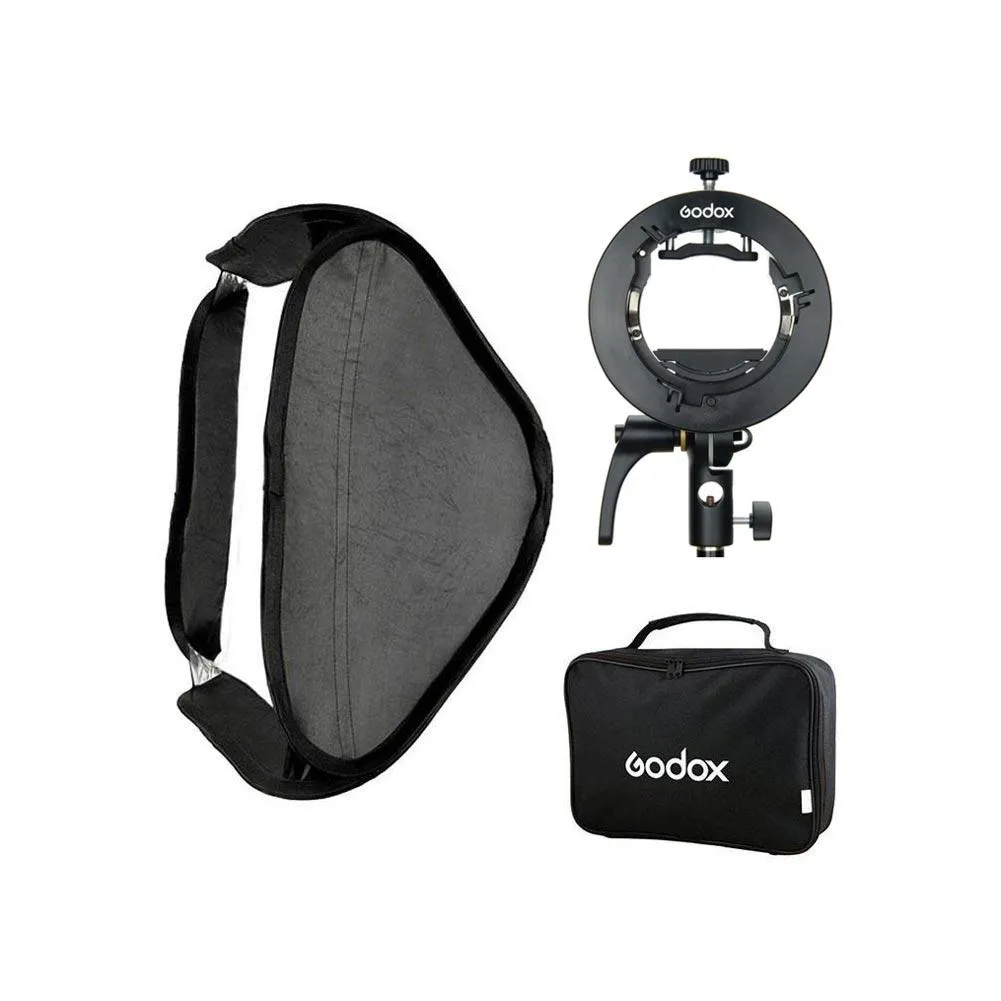 Godox 'Run-and-Gun' 400W (2x AD200Pro 200W) Portable Strobe Kit with Softbox, Stand and Trigger - Bundle