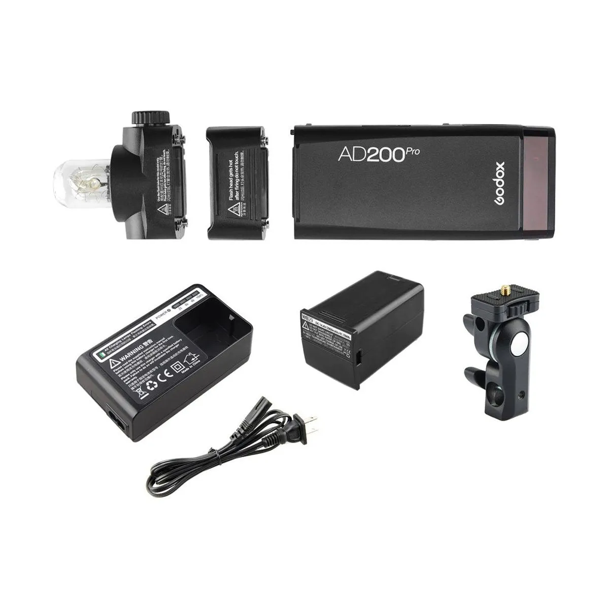 Godox 'Run-and-Gun' 400W (2x AD200Pro 200W) Portable Strobe Kit with Softbox, Stand and Trigger - Bundle