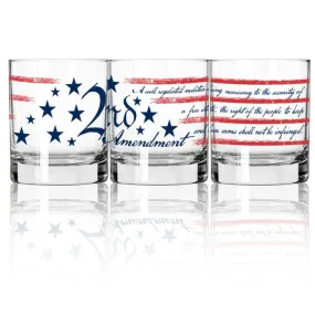 Handcrafted 2nd Amendment Rocks Glass (Made in the USA)