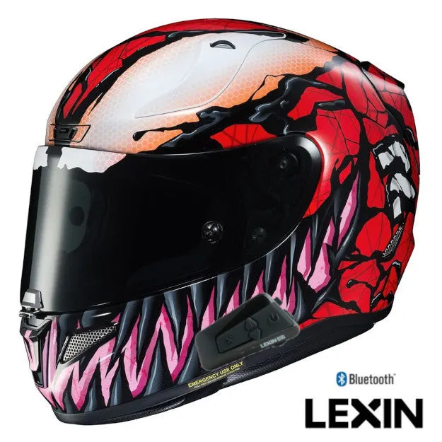 HJC RPHA 11 Pro Carnage Lexin Bluetooth Full Face Helmet