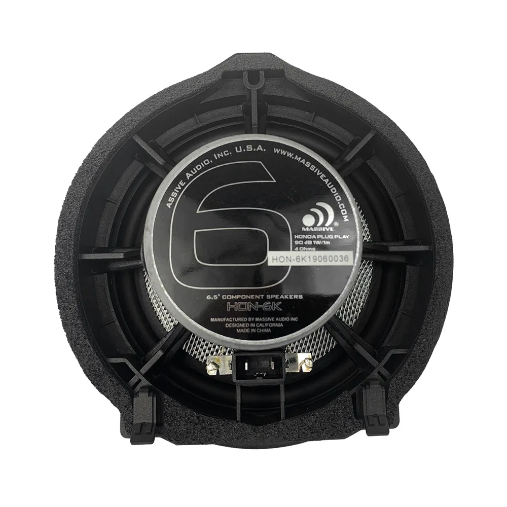 HON6K - 6.5"  Honda OEM Drop-In, 80 Watts RMS Component Kit Speakers (PAIR)
