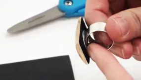 How to use Velour Paper to Finish Glass Tile Jewelry