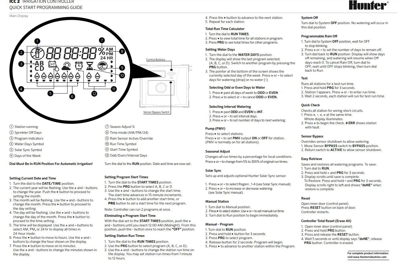 Hunter ICC2 Hydrawise 8 Station Modular WIFI Irrigation Controller and Modules (Expandable to 54 Stations)