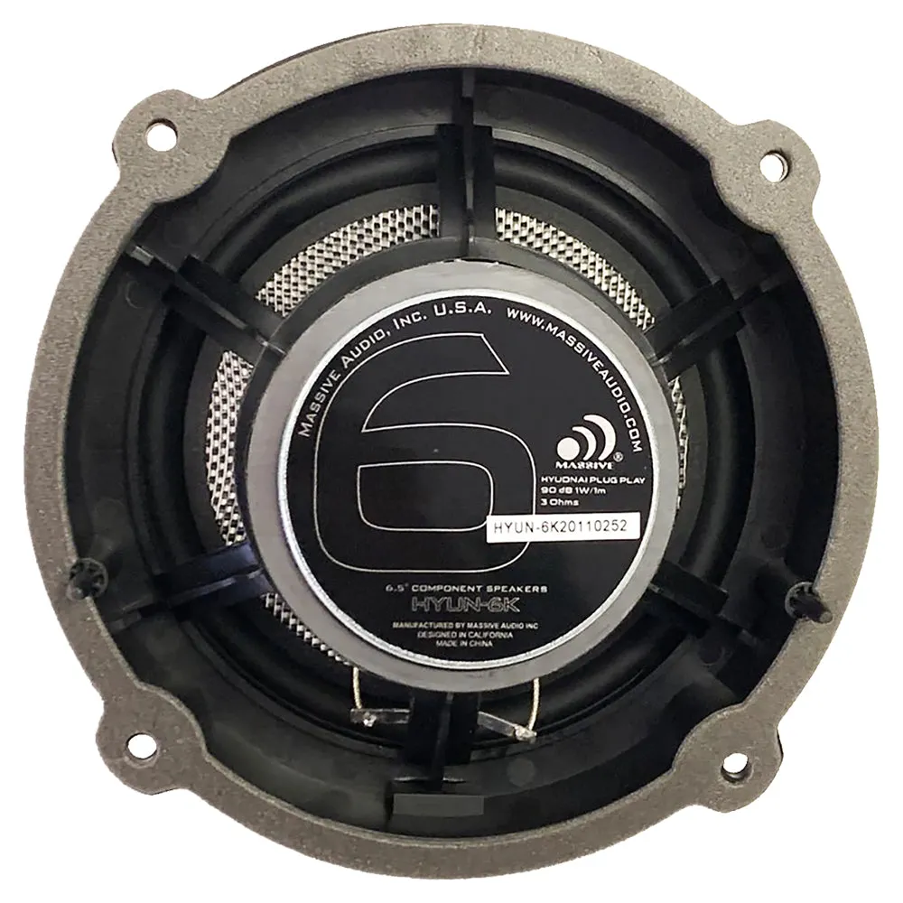 HYUN6K - 6.5" Hyundai OEM Drop-In, 80 Watts RMS Component Kit Speakers