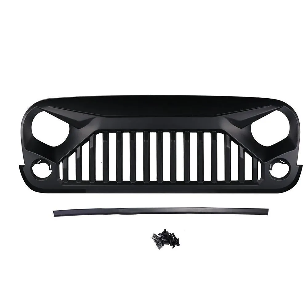 Jeep JK Light Bar Kit - Mega Bundle, Halo Headlights, Light Bar, Pod, Vader Grille