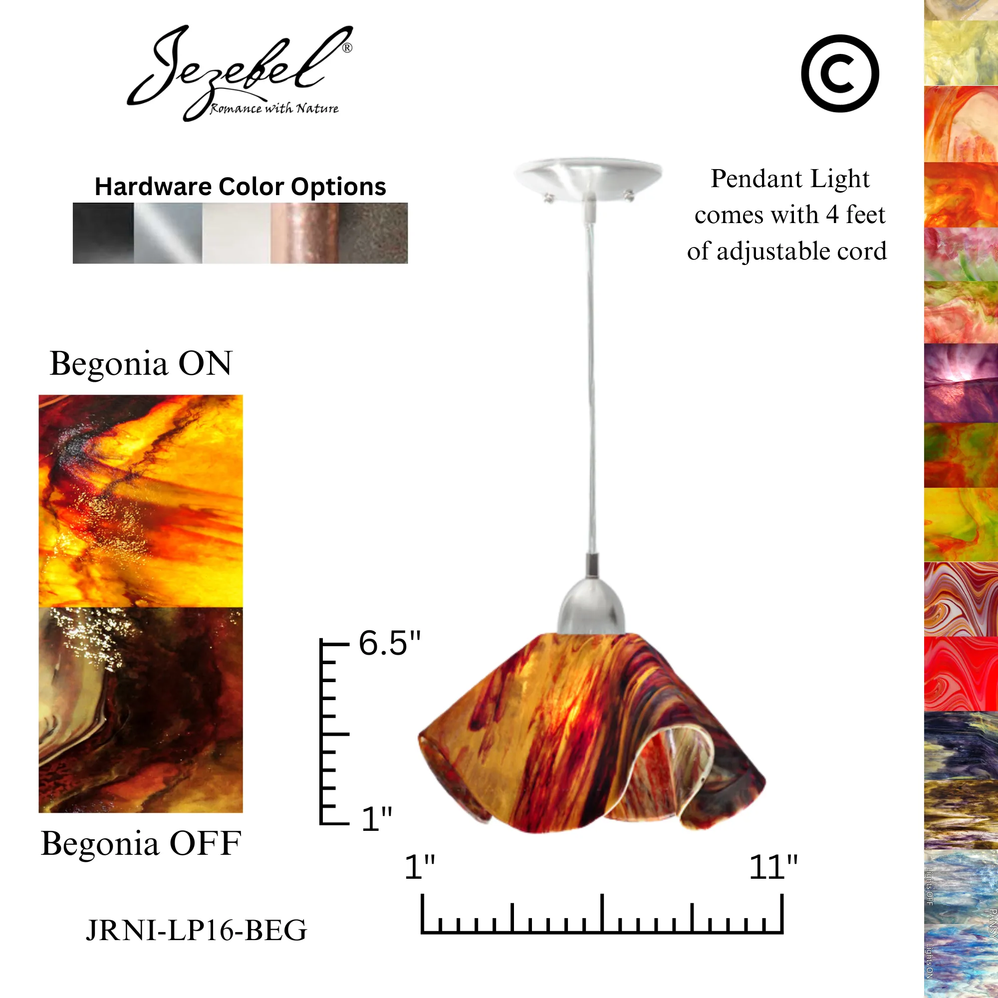 Jezebel Signature® Lily Pendant, Large