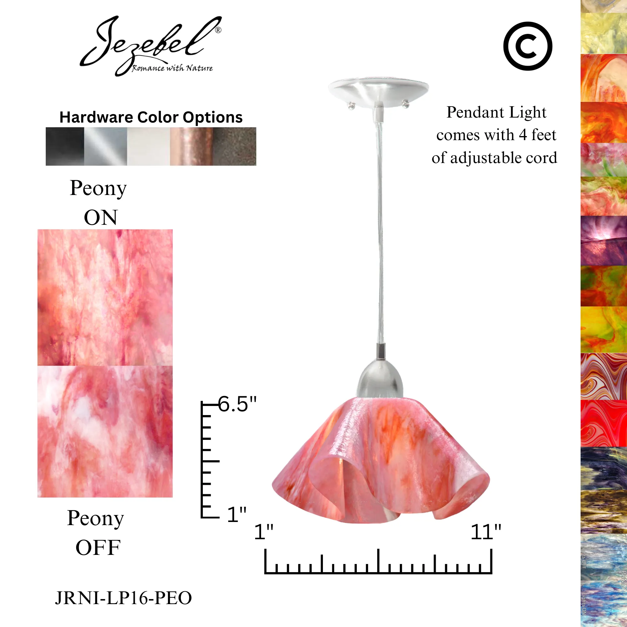 Jezebel Signature® Lily Pendant, Large