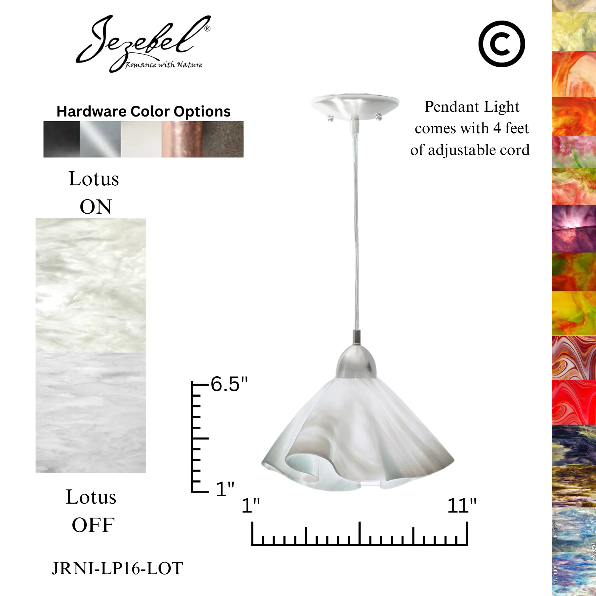 Jezebel Signature® Lily Pendant, Large