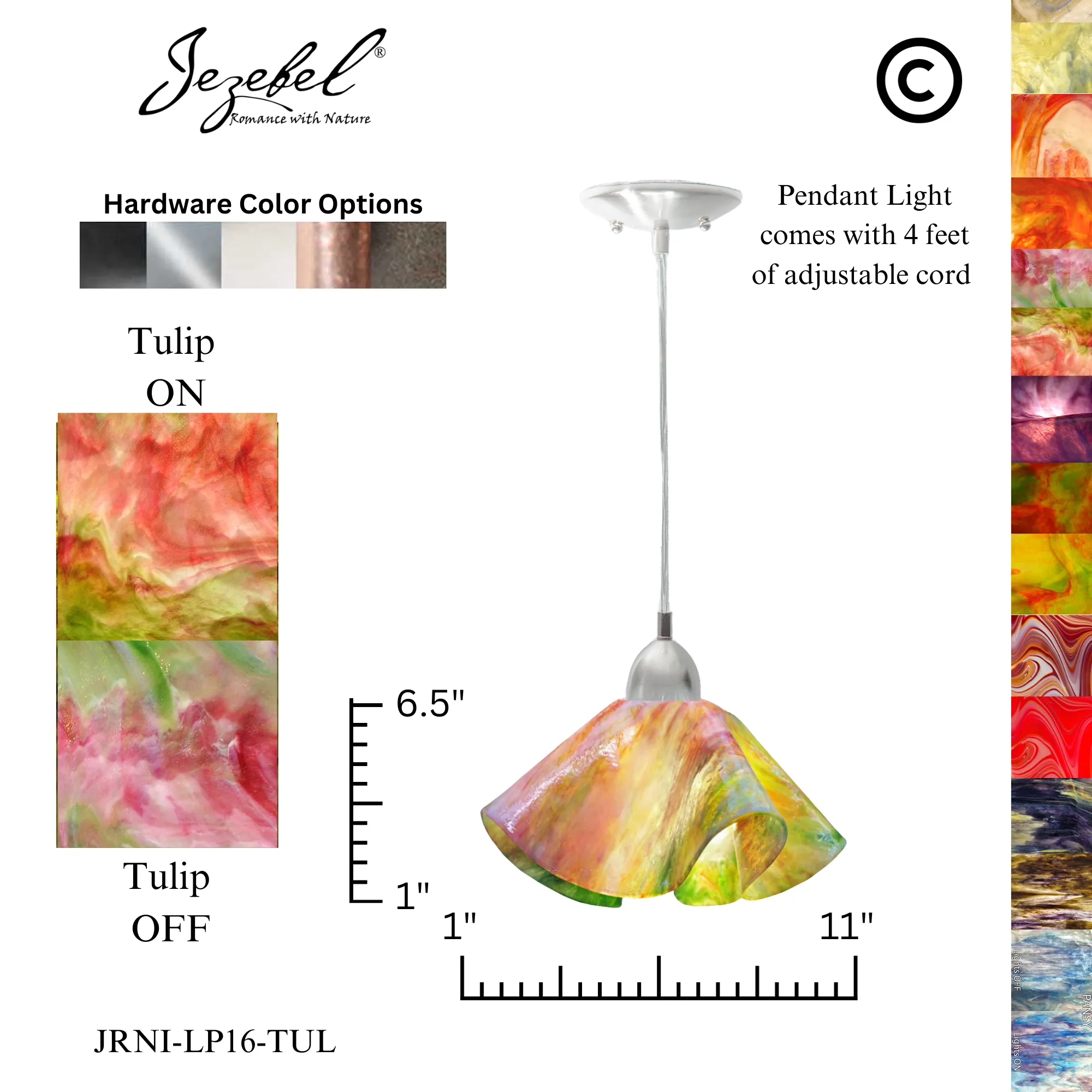 Jezebel Signature® Lily Pendant, Large