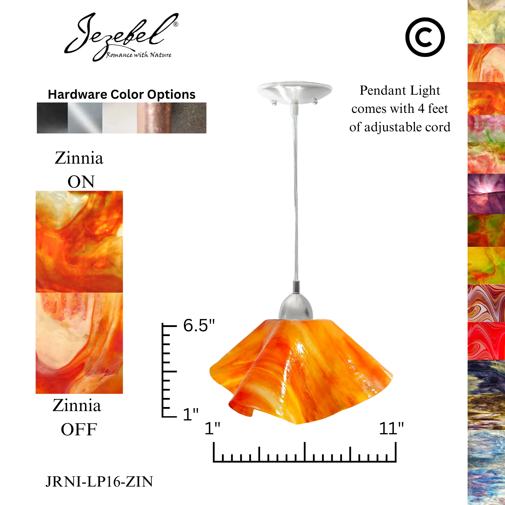 Jezebel Signature® Lily Pendant, Large