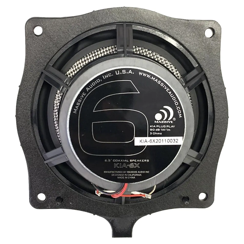 KIA6X - 6.5" KIA OEM Drop-In, 80 Watts RMS Coaxial Kit Speakers