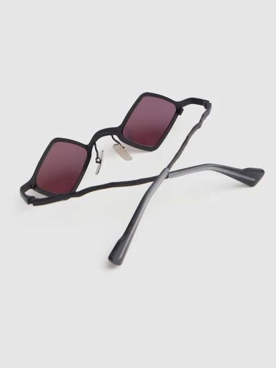 Kuboraum Berlin   Z14 squared metal sunglasses 