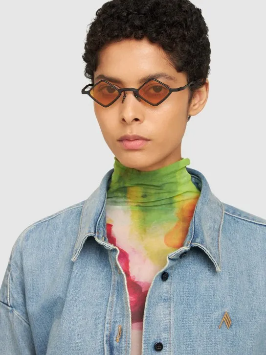 Kuboraum Berlin   Z14 squared metal sunglasses 