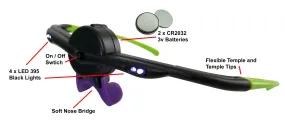 LED Black Light UV Glasses for Black Light Painting