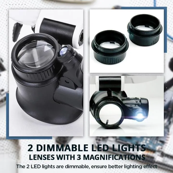 LED Glasses Magnifier