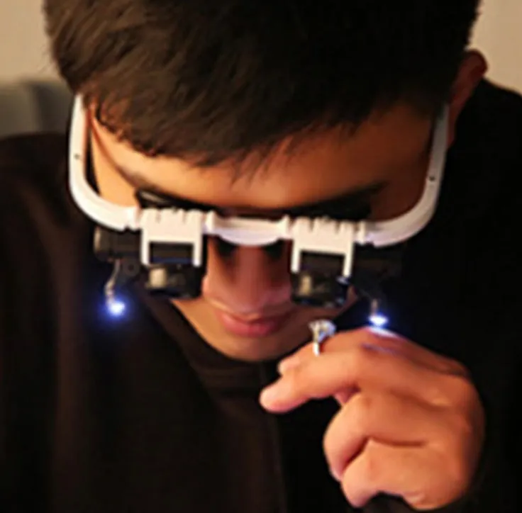 LED Glasses Magnifier