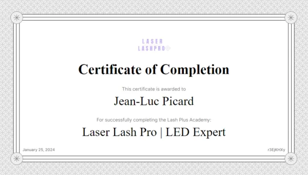 レーザーラッシュプロキット＋LEDエキスパートオンライントレーニング