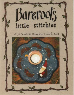 Little Stitchies - Santa & Reindeer Candle Mat / Pattern   Material