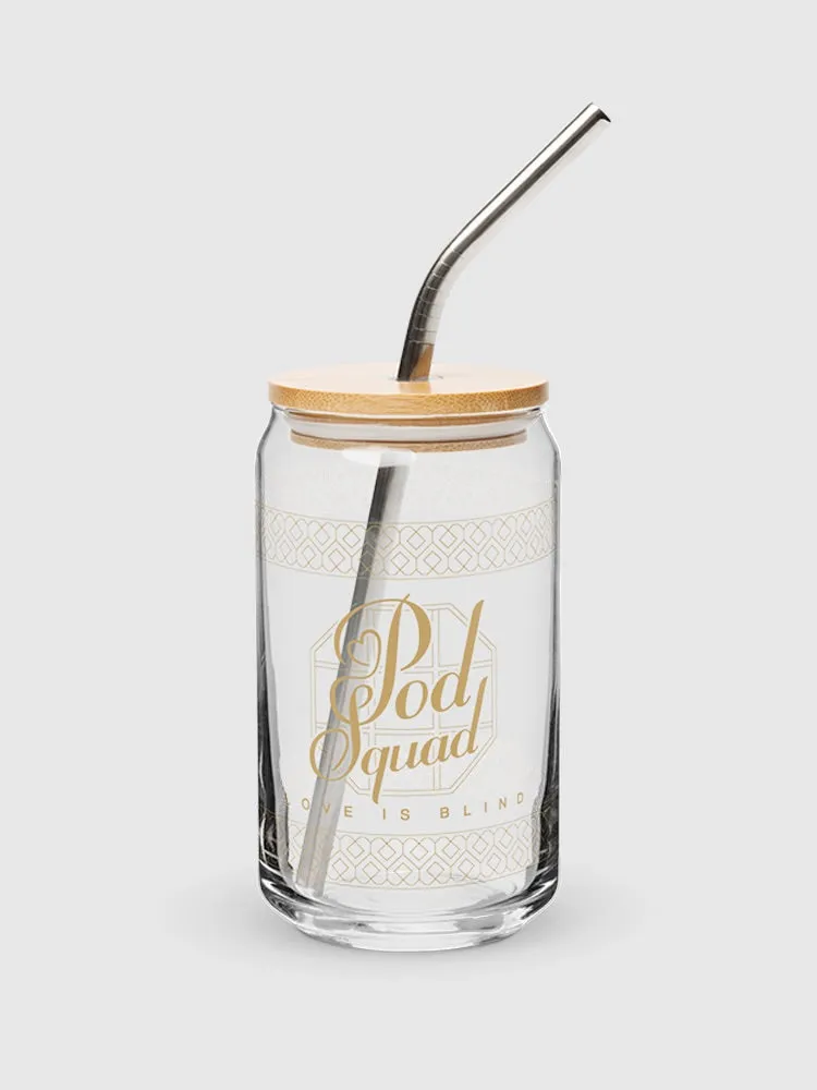 Love is Blind Pod Squad 16 oz. Can Shaped Glass