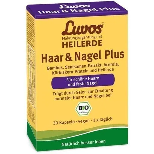 LUVOS Healing Earth Organic Hair & Nail Plus Capsules