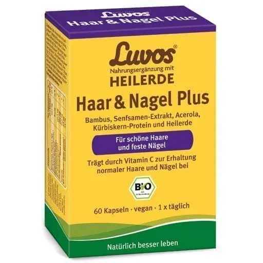LUVOS Healing Earth Organic Hair & Nail Plus Capsules