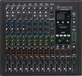 Mackie Onyx12 12-channel Analog Mixer with Multi-Track USB