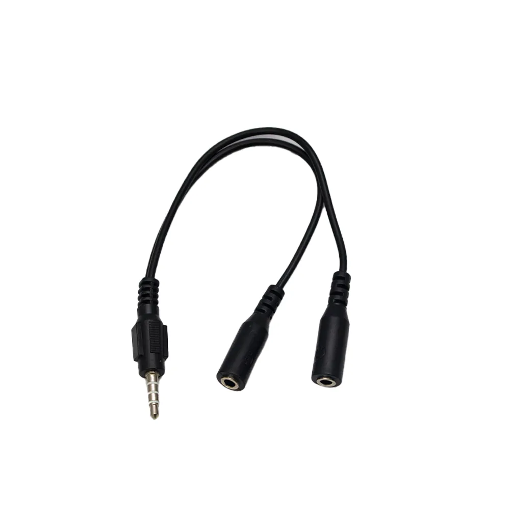 Mikuso 3.5mm to Headset Microphone  Audio Cable Black [CBL-123 BK]