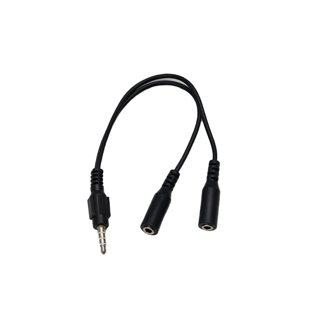 Mikuso 3.5mm to Headset Microphone  Audio Cable Black [CBL-123 BK]