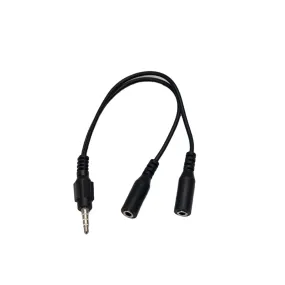 Mikuso 3.5mm to Headset Microphone  Audio Cable Black [CBL-123 BK]