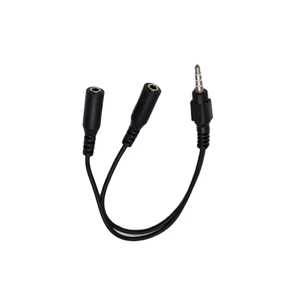 Mikuso 3.5mm to Headset Microphone  Audio Cable Black [CBL-123 BK]