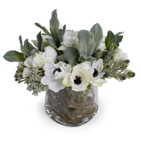 Mixed Arrangement in Glass 11"H