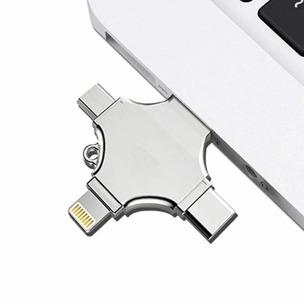 Mobile Phone & Tablet Card Reader & Storage 4-in-1